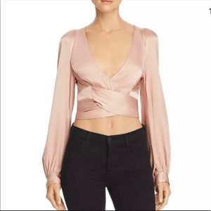 Alice McCall "I Like That Top” in Blush Satin.